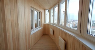 Внутренняя отделка лоджии Кунгур, цена от 209 руб. м2
